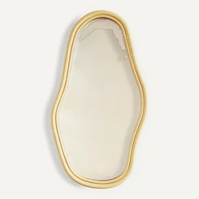 Miroir Mural En Rotin - 71 Cm - Verai Naturel