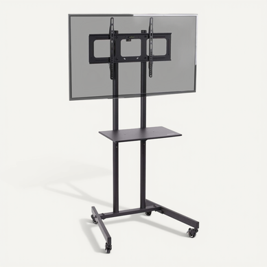Meuble TV Pour écran 32 À 70 Pouces Vesa 600x400 Mm Charge 68kg Roulettes Intégrées Duronic TVs5t1