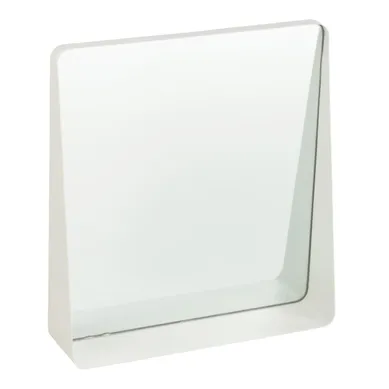 Miroir Mural En Métal "alejandro" 41cm Blanc