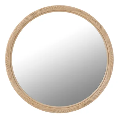 Miroir Mural En Rotin "dwayne" 66cm Naturel