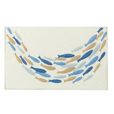 Déco Murale Banc De Poisson "doli" 60cm Multicolore