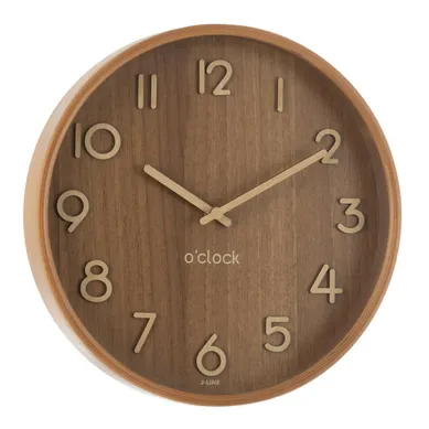 Horloge Murale En Bois "marion" 30cm Marron