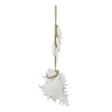Suspension Déco Coquillage "marina" 22cm Blanc