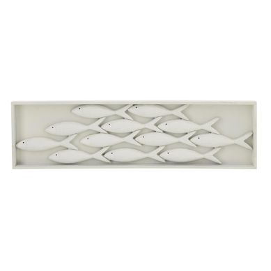 Déco Murale Poisson "javier" 81cm Blanc