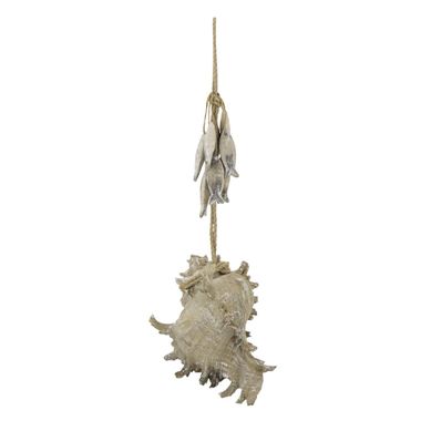 Suspension Déco Coquillage "marina" 22cm Naturel