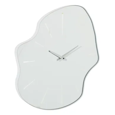 Horloge Murale En Verre "irrégulier" 64cm Blanc