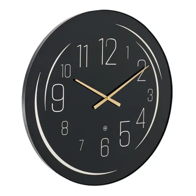 Horloge Murale À LED "jua" 70cm Noir et Jaune