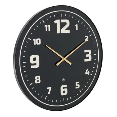Horloge Murale À LED "nita" 70cm Noir et Jaune