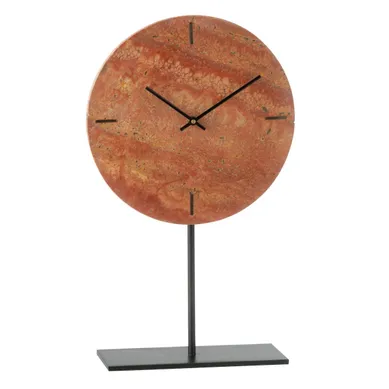 Horloge Murale En Marbre "eula" 44cm Terracotta