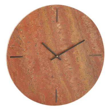 Horloge Murale En Marbre "eula" 41cm Terracotta