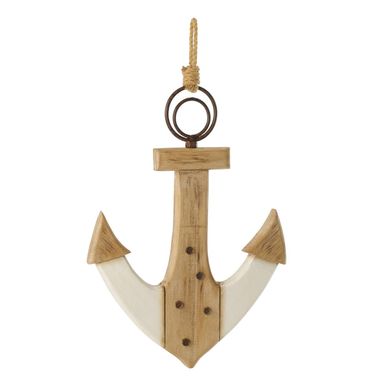 Ancre Déco En Bois "ancora" 55cm Naturel