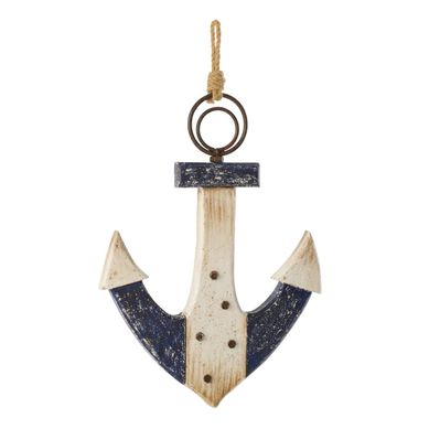 Ancre Déco En Bois "ancora" 55cm Bleu Ancre Déco En Bois "ancora" 55cm Bleu