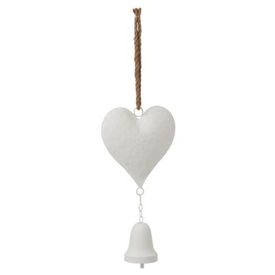 Suspension Déco Cœur "tao" 64cm Blanc
