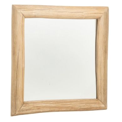 Miroir Mural Carré En Bois "chamonix" 81cm Naturel