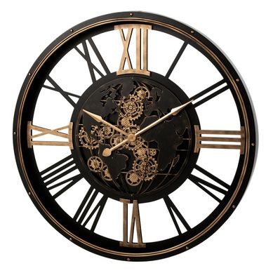 Horloge Murale En Métal "cyril" 110cm Noir