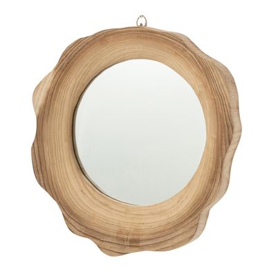 Miroir Mural En Bois "oona" 45cm Naturel