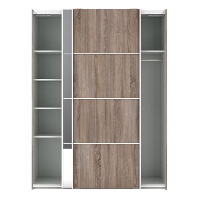 L.150 cm GLASS  imitation chêne gris