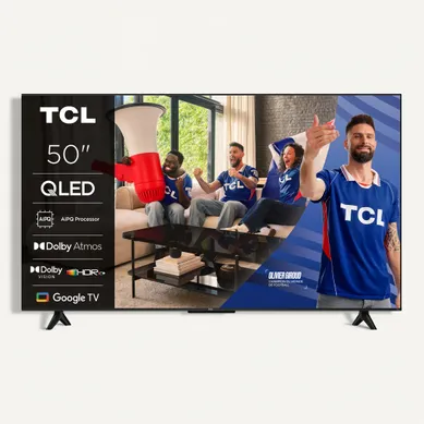 Téléviseur 4K 50'' 127 cm TCL 50T69C UHD Dolby Vision vue de face