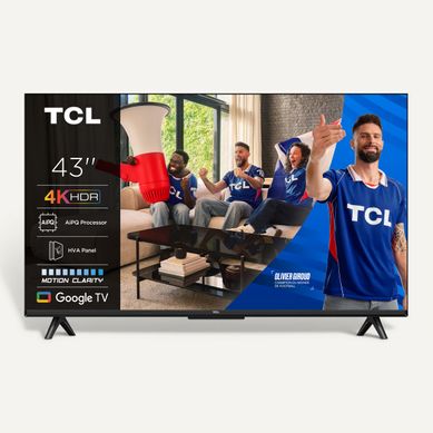 Téléviseur 4K 43'' 109 cm TCL 43P61K vue de face