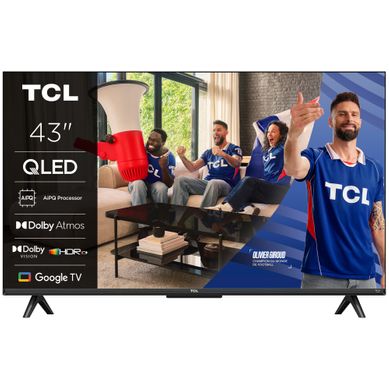 Téléviseur QLED 43'' 109 cm TCL 43T69C Smart TV - Dolby Atmos vue de face