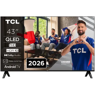 Téléviseur QLED 43'' 109 cm TCL 43S5L vue de face