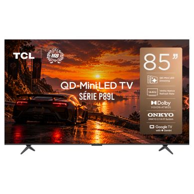 Téléviseur MiniLED 85'' 216 cm TCL 85P89L vue de face