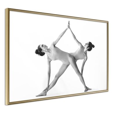 Affiche Murale Encadrée "self-five" 90 X 60 Cm Doré