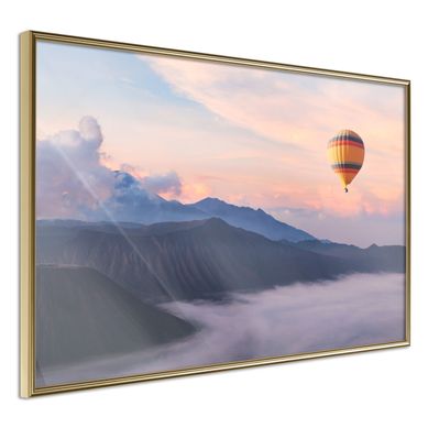 Affiche Murale Encadrée "freedom" 60 X 40 Cm Doré