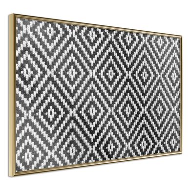 Affiche Murale Encadrée "moving Pattern" 60 X 40 Cm Doré