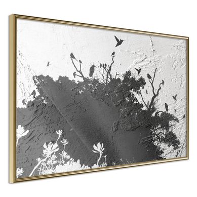 Affiche Murale Encadrée "escaping The Darkness" 60 X 40 Cm Doré