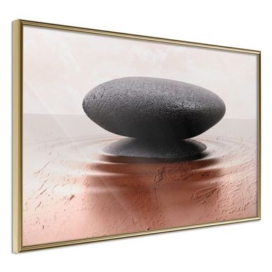 Affiche Murale Encadrée "balance" 90 X 60 Cm Doré