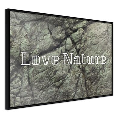 Affiche Murale Encadrée "nature" 45 X 30 Cm Noir Affiche Murale Encadrée "nature" 45 X 30 Cm Noir