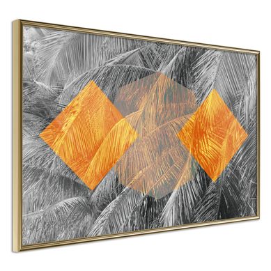 Affiche Murale Encadrée "agent Orange" 90 X 60 Cm Doré