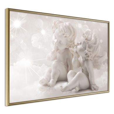 Affiche Murale Encadrée "innocence" 30 X 20 Cm Doré