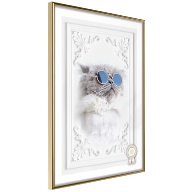 Affiche Murale Encadrée "like à Boss" 30 X 42 Cm Doré