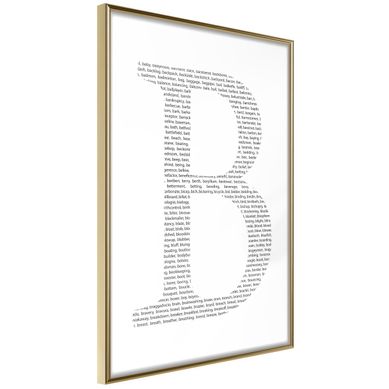 Affiche Murale Encadrée "capital B" 30 X 42 Cm Doré