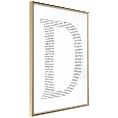 Affiche Murale Encadrée "capital D" 21 X 30 Cm Doré