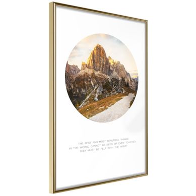 Affiche Murale Encadrée "peak Of Dreams" 21 X 30 Cm Doré