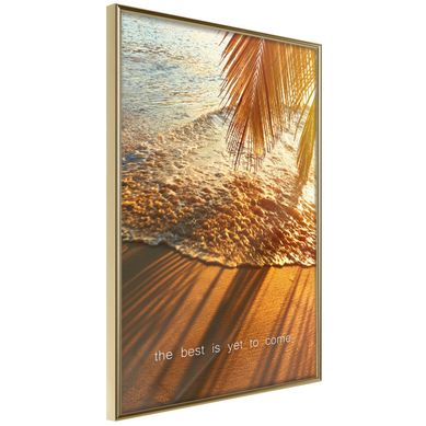 Affiche Murale Encadrée "beach Of Dreams" 21 X 30 Cm Doré
