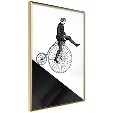 Affiche Murale Encadrée "stuntman" 40 X 60 Cm Doré