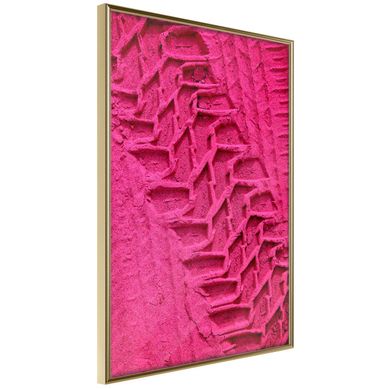 Affiche Murale Encadrée "amaranth Sand" 40 X 60 Cm Doré