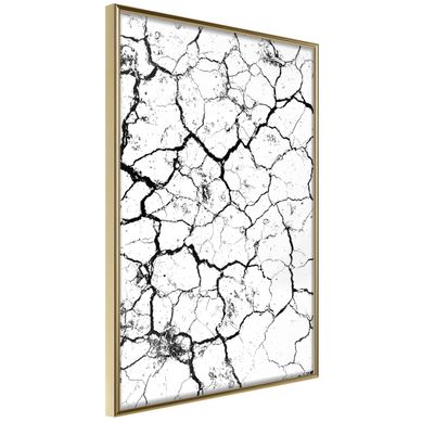 Affiche Murale Encadrée "drought" 30 X 42 Cm Doré