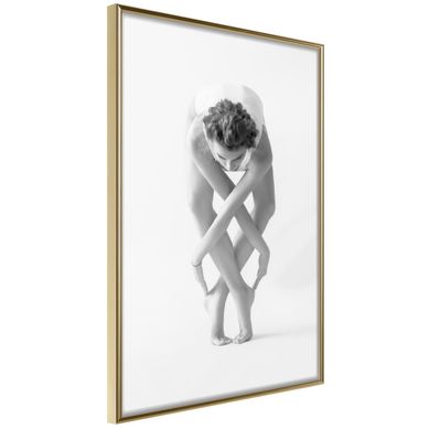 Affiche Murale Encadrée "interlaced Body" 40 X 60 Cm Doré