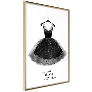 Affiche Murale Encadrée "lbd" 40 X 60 Cm Doré