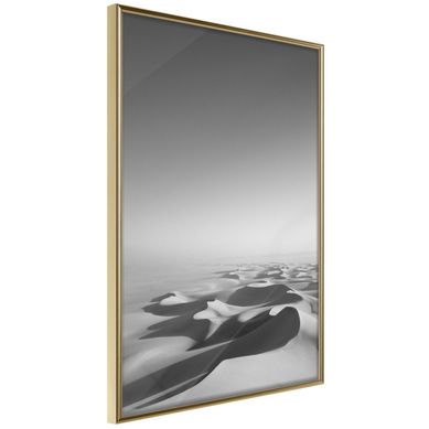 Affiche Murale Encadrée "ocean Of Sand I" 40 X 60 Cm Doré