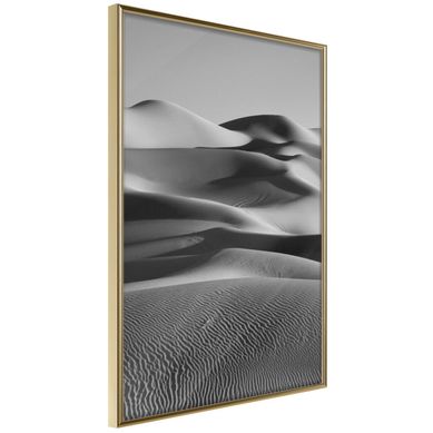 Affiche Murale Encadrée "ocean Of Sand Ii" 21 X 30 Cm Doré