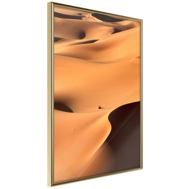 Affiche Murale Encadrée "desert Landscape" 21 X 30 Cm Doré