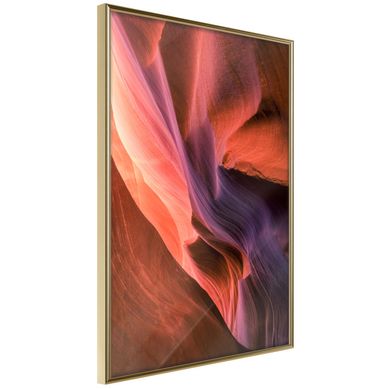 Affiche Murale Encadrée "shades Of Purple Ii" 30 X 42 Cm Doré