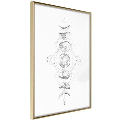 Affiche Murale Encadrée "silver Globe" 40 X 60 Cm Doré