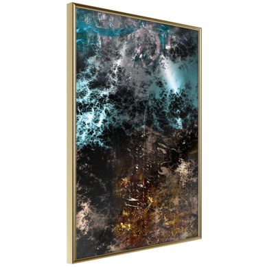 Affiche Murale Encadrée "dark Matter I" 30 X 42 Cm Doré